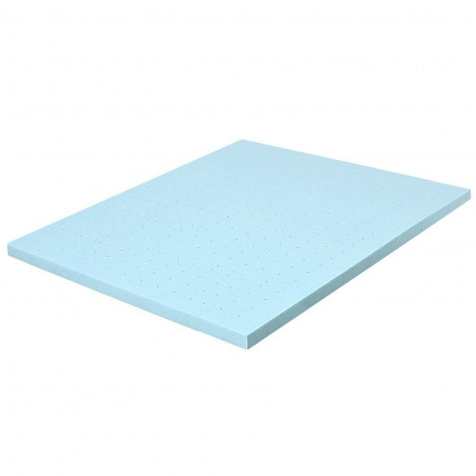 4" Gel Injection Memory Foam Mattress Top Ventilated Mattress Double Bed-King Size