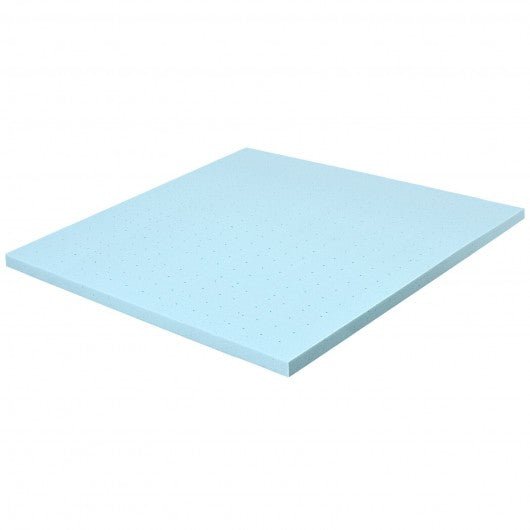 4" Gel Injection Memory Foam Mattress Top Ventilated Mattress Double Bed-Queen Size
