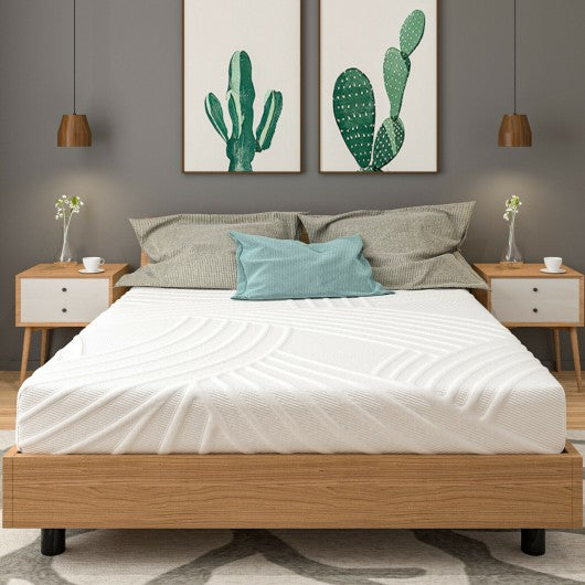 8 Inch Gel Infused Memory Foam Mattress Firm Hybrid Pressure Relief-Queen Size