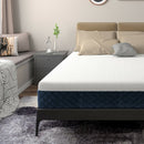 10 Inch Hybrid Mattress Plush Gel Infused Memory Foam Bamboo Charcoal-Queen Size