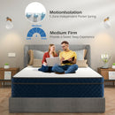 12 Inch Gel Memory Foam Mattress Medium Firm Individually Pocket Spring-Full Size