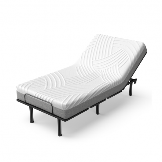 Twin XL Bed Mattress Gel Memory Foam Convoluted Foam for Adjustable Bed