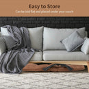 14-Position Floor Chair Lazy Sofa with Adjustable Back Headrest Waist-Coffee