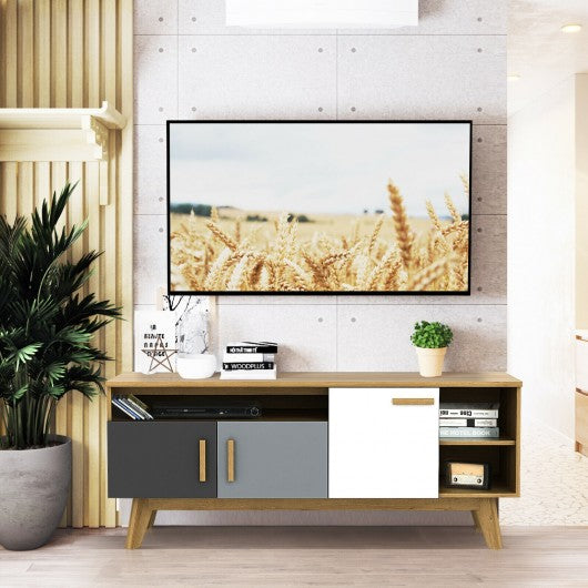 65" TV Stand Entertainment Center Console with Adjustable Shelf