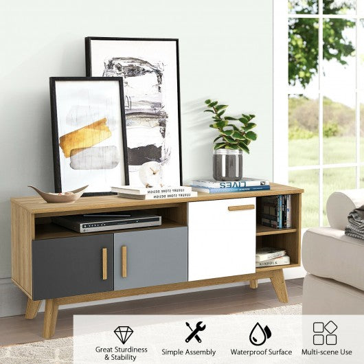 65" TV Stand Entertainment Center Console with Adjustable Shelf