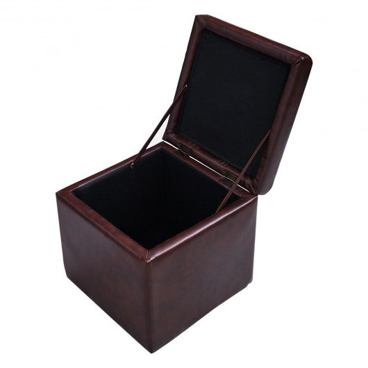 Ottoman Pouffe Storage Box Lounge Seat Footstools