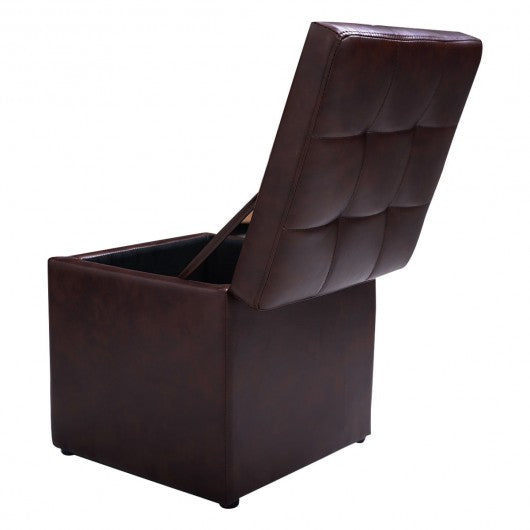 Ottoman Pouffe Storage Box Lounge Seat Footstools