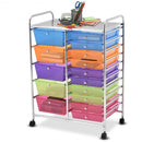 15 Drawers Rolling Storage Cart Organizer