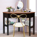 Corner Wooden PC Laptop Computer Desk-Coffee