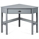 Corner Wooden PC Laptop Computer Desk-Gray