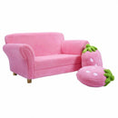 BL-PI Kids Strawberry Armrest Chair Sofa-Pink