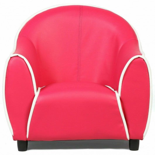 Kids Sofa Armrest Chair Couch Children Living Room Toddler Furniture-Red