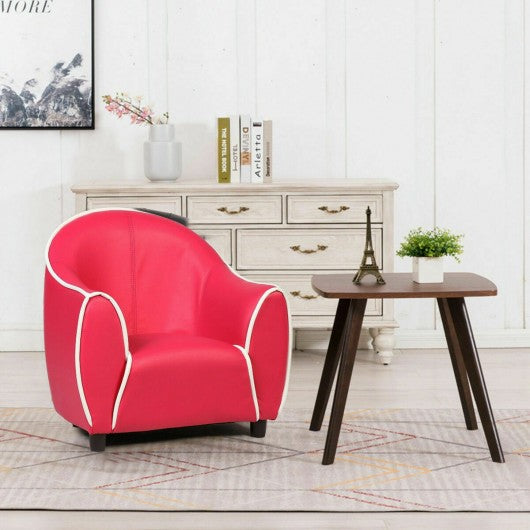 Kids Sofa Armrest Chair Couch Children Living Room Toddler Furniture-Red