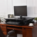 Height Adjustable Computer Desk Sit-Stand Desktop-White