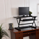 Height Adjustable Computer Desk Sit-Stand Desktop-White