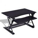 Height Adjustable Computer Desk Sit-Stand Desktop-White