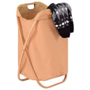 Folding X-Frame Laundry Hamper Clothes Storage Basket