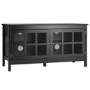 50" TV Stand Modern Wood Storage Console with 2 Doors