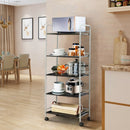 5 Tiers Storage Cart Rack Utility Shelf