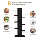 Open Concept Plant Display Shelf Rack Storage Holder-Black