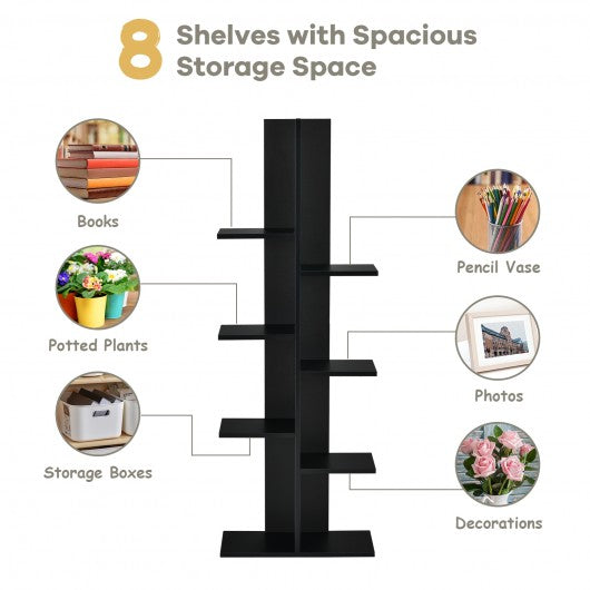 Open Concept Plant Display Shelf Rack Storage Holder-Black