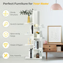 Open Concept Plant Display Shelf Rack Storage Holder-White