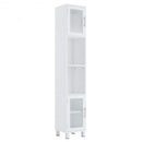 71" Height Wooden Organizer Bathroom Tall Tower Storage Cabinet Unit
