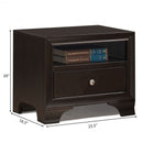 Nightstand Sofa Side Table End Table Storage Drawer -Brown