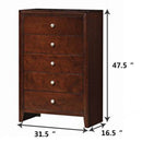 Home 5 Drawer Storage Dresser Cabinet Organizer Chest