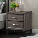 2 Drawers Storage Nightstand Sofa Side End Table