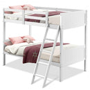 Wooden Bunk Beds Convertable 2 Individual Beds-White