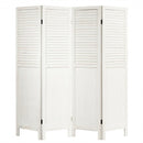 5.6 Ft Tall 4 Panel Folding Privacy Room Divider-White