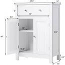 Free Standing Bathroom Storage Cabinet with Large Drawer