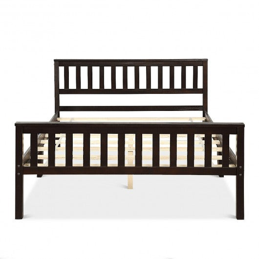 Wood Bed Frame Wood Slats Support Platform Full Size