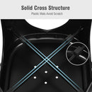 4 Pcs Modern Bar Stools with Removable Back and Rubber Feet-Black