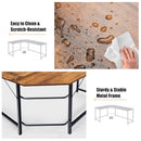 L Shaped Corner Computer Desk Laptop Gaming Table Workstation-Coffee