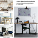 6 Person Industrial Dining Table Rectangular Kitchen Table with Metal Frame-Light Brown Desk