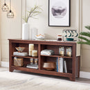 58" Entertainment Media Center Wood Storage TV Stand