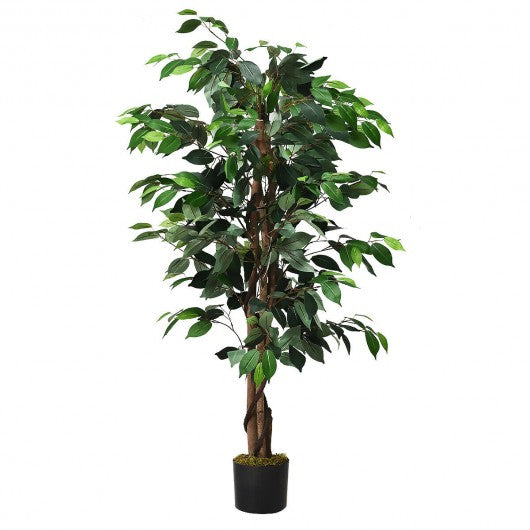 4 Feet In-Outdoor Trunks Artificial Ficus Silk Tree