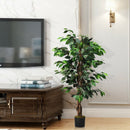 4 Feet In-Outdoor Trunks Artificial Ficus Silk Tree