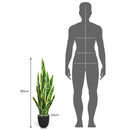 35.5 Inch Indoor-Outdoor Decoration Fake Artificial Snake Plant