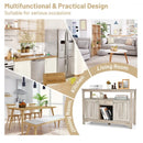 Buffet Server Sideboard Wine Cabinet Console-Gray