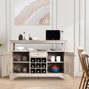 Buffet Server Sideboard Wine Cabinet Console-Gray