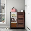 Industrial Bathroom Storage Free Standing Cabinet with 3 Shelves