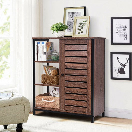 Industrial Bathroom Storage Free Standing Cabinet with 3 Shelves