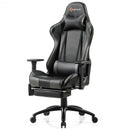 Ergonomic High Back PU Leather Massage Gaming Chair-Gray