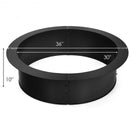 36 inch Round Steel Fire Pit Ring Liner for Outdoor Backyard