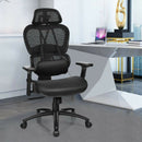 Mesh Office Chair Recliner with Adjustable Headrest
