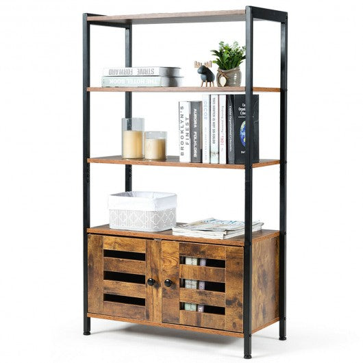 Industrial Storage Shelf w-2 Shutter Doors