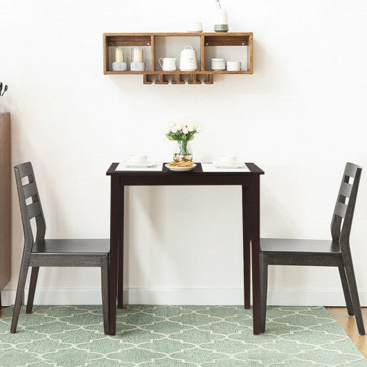 Square Rubber Wood Dining Table